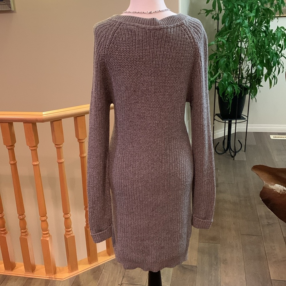 Noisy May Heather Grey Sweater Dress - Picture 6 of 14